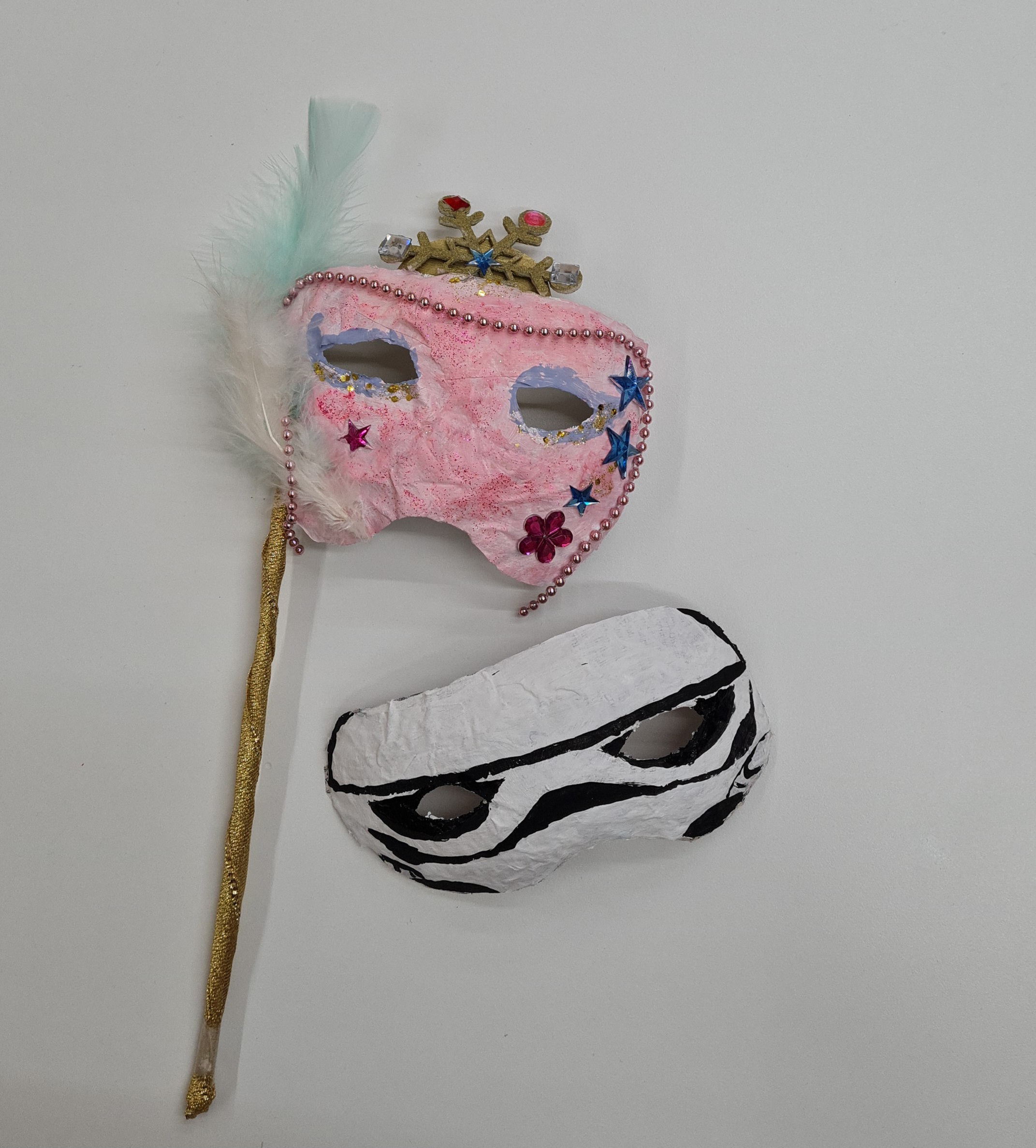 Workshop Masken für Fasching aus Pappmaché